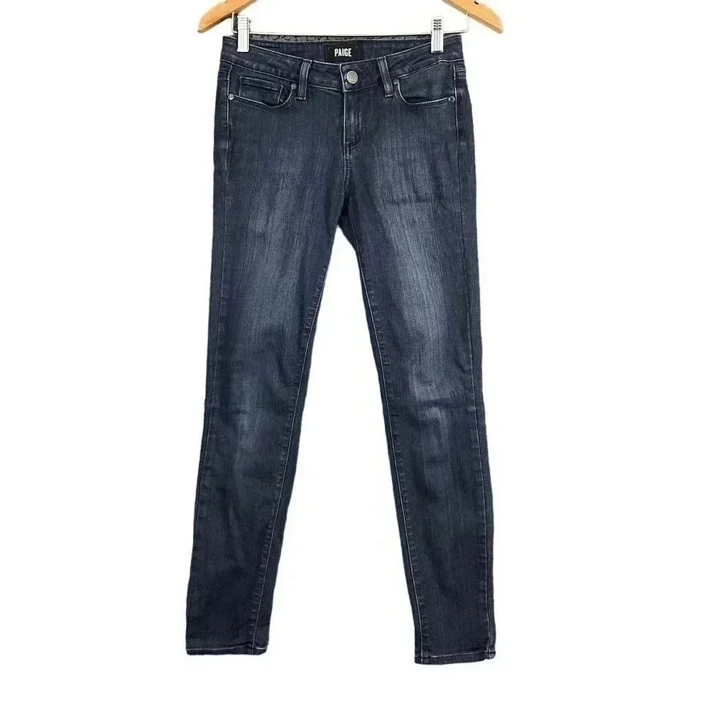 Paige Verdugo Ankle Skinny Blue Jeans Sz 26 Women’s Low Rise